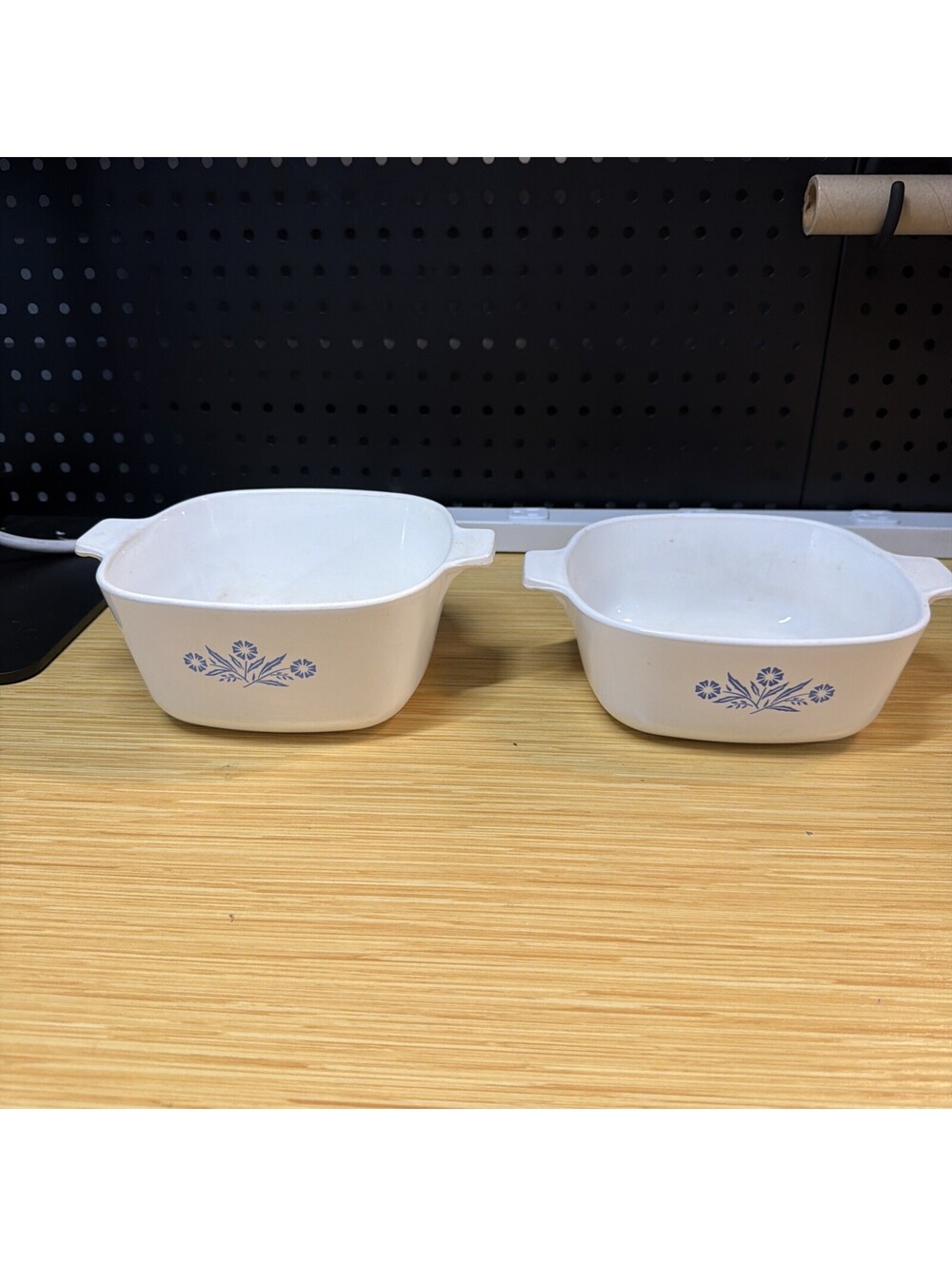 Vintage Set Of 2 Corning Ware Blue Cornflower Casserole Dishes *